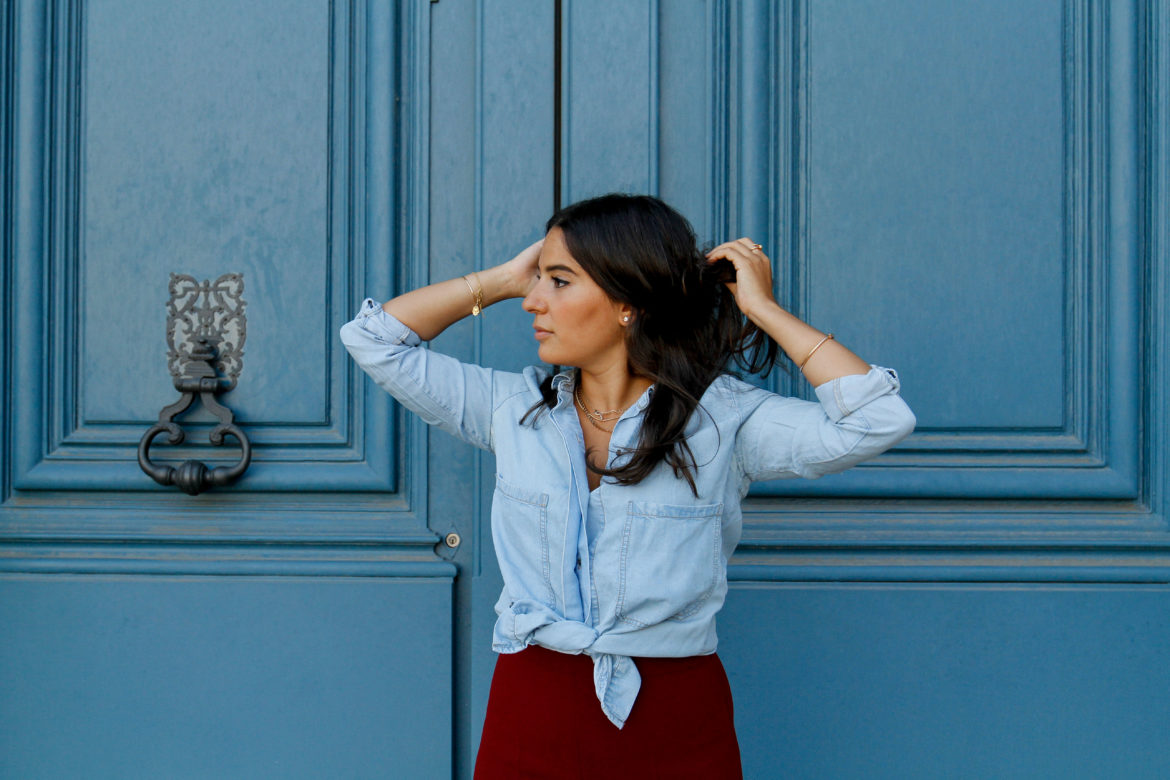 How to wear Red/ Burgundy