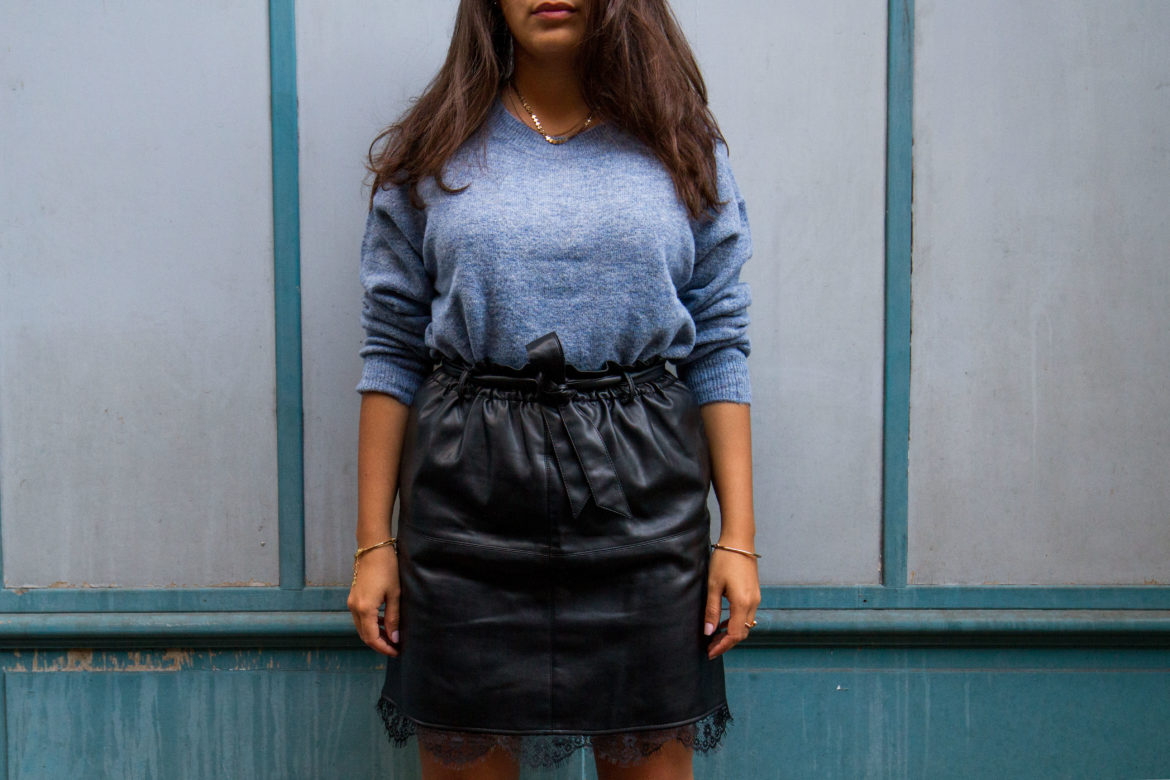 The Soft Leather Skirt Look